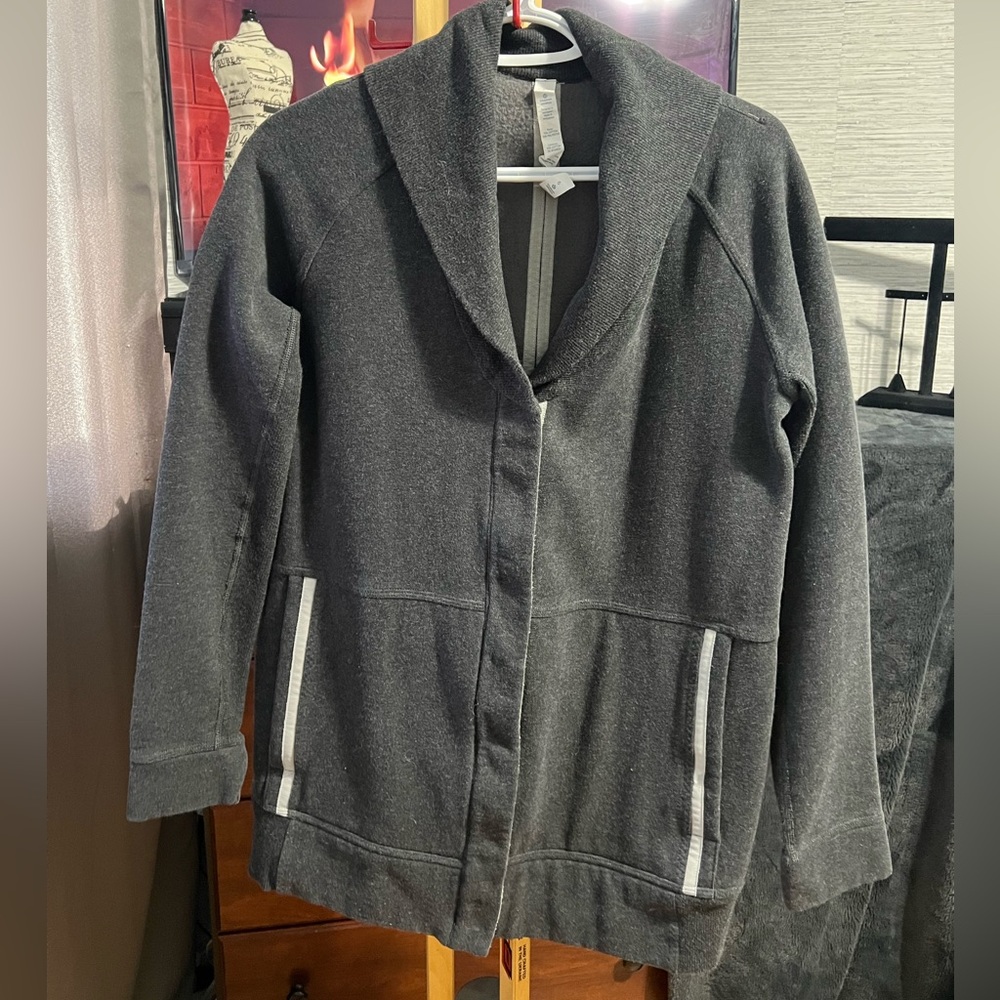 40. Lululemon Athletica Dark Gray Cardigan